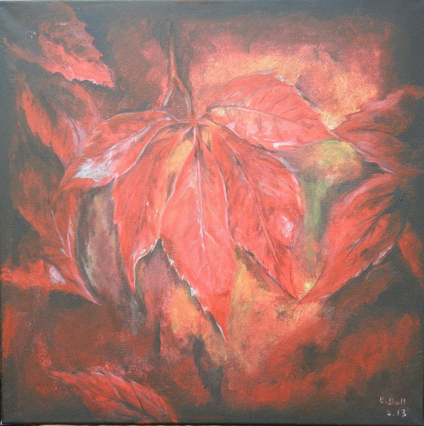 Rotes Herbstlaub
